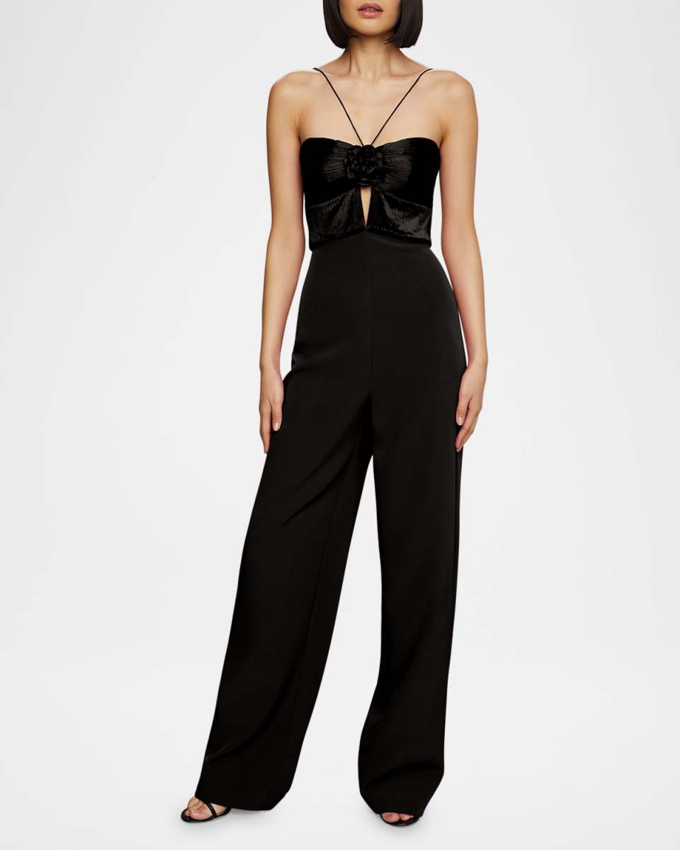 Quindell Rosette Wide-Leg Jumpsuit